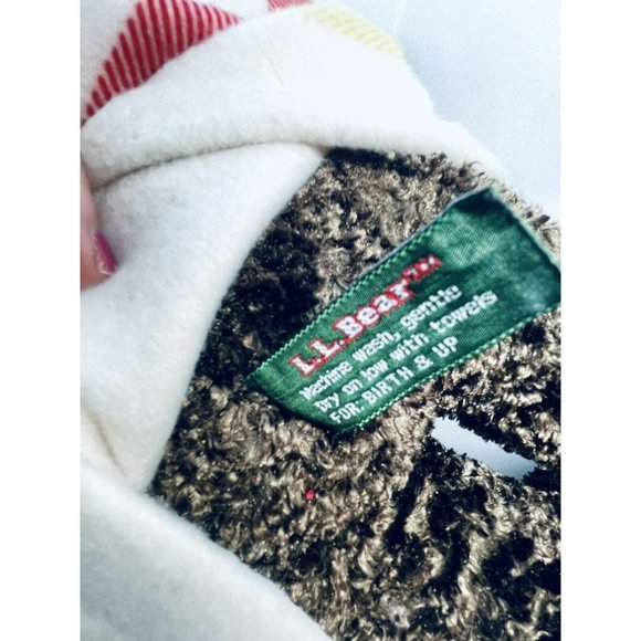 L.L. Bean Brown Soft Plush Stuffed Teddy Bear w Trapper Jacket 17” Toy Possible - Picture 11 of 12